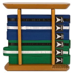 Level Karate Belt Display Rectangular Martial Arts Rack Tae Kwon do 