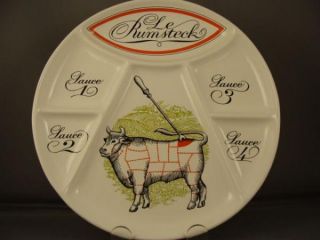 french porcelaine d auteuil rumsteck steak plate