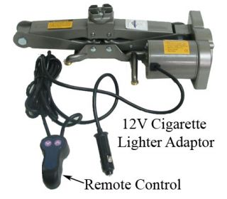   ELECTRIC SCISSOR 12V Cigarette Adapter Auto Car Jack Lift   2000 lbs