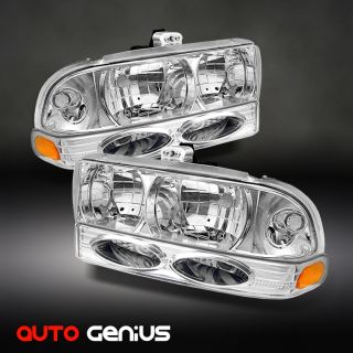   98 04 S10 Crystal Headlights Bumper Parking Signal Lights Combo