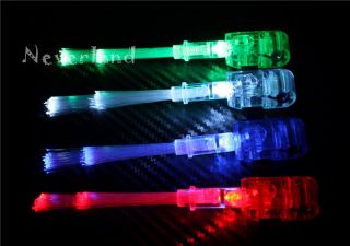 Color Bright LED Finger Ring Light Party Dance Disco Glow Rave Fiber 