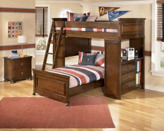 Ashley Furniture Portsquire Kids Youth Twin Loft Bed B397 20LR 57PRS 