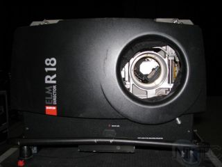 Barco Elm R18 DLP Projector 17K Lumens Road Case Lens