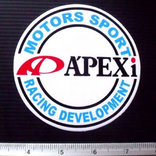 APEXI Round Nonreflective Racing Car Sticker Decal 4