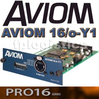 Aviom AVIOM16 O Y1 Card for Yamaha Digital Consoles LS9 PM5D M7CL New 