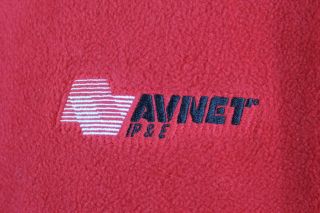 nice avnet ip e red fleece pullover jacket xl auction information is 