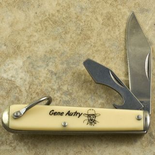 Gene Autry Cowboy Bullet Novelty Pocket Knife New NV240 Bottle Opener 