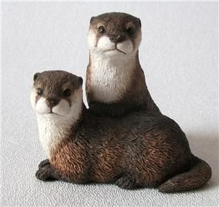 Border Fine Arts Water Babies Two Otters by Ray Ayres