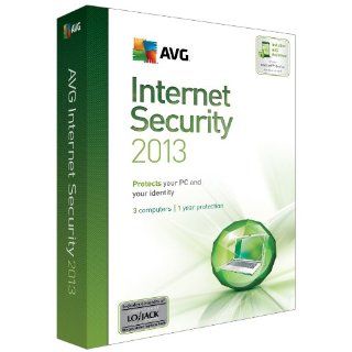 AVG INTERNET SECURITY 2013   3 PCs, 1 YR SUPPORT   WITH 6 MO 