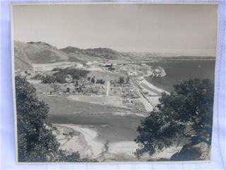 Old Black & White Photo Image~Avila Beach, Ca~1930s~8x10 Birds Eye 