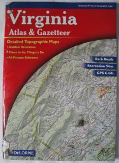 Virginia Atlas and Gazetteer by Delorme Edt Staff 2005 Map Other