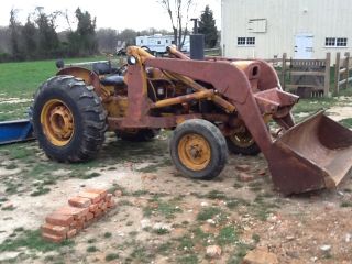 John Deere 400 Diesel Tractor with Loader and Attachments