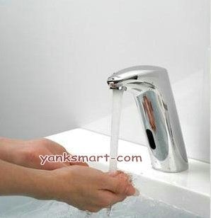 Hot Cold Mixer Automatic Hand Touch Free Sensor Faucet Bathroom Sink 