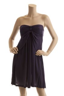 BCBG Max Azria Purple Knit Jersey Cover Up Dress Size XS