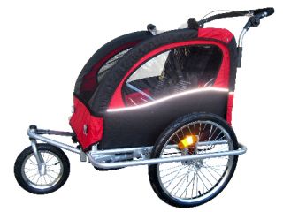 Booyah Jogger Stroller Kid Baby Bicycle Bike Trailer Red