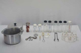 1960s Formulette Aluminum Baby Bottle Sterilizer Pan Bottles Rack 