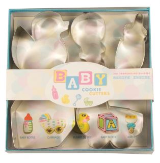 Fox Run 5 PC Baby Shower Cookie Biscuit Mold Cutter Party Boy Girl New 