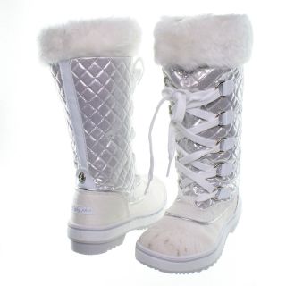 Baby Phat Squirt Lace Up Fashion Boot White D 1_16
