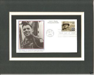 AUDIE MURPHY WWII 3rd Infantry Division 1st Day Cover AUDIE MURPHY 