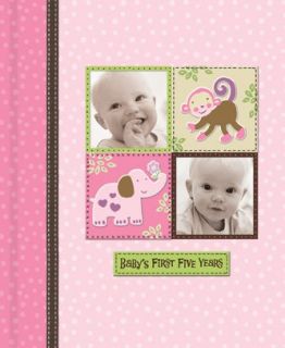 Silly Monkey Baby Girl   Babys First Five Years Keepsake Record Book 