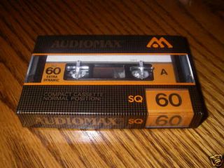 Ultra RARE Audiomax SQ60 Blank Cassette Tape EQ 120