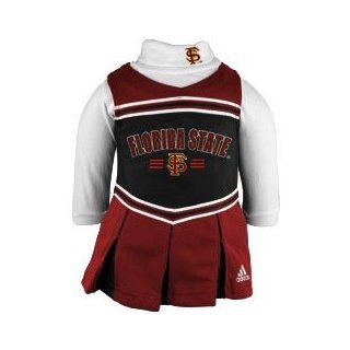 Florida State Seminoles Infant Adidas 2 PC Cheerleader Dress Sz 18 