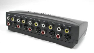 Audio Video Selector Switch Switcher RCA Composite S video A/V