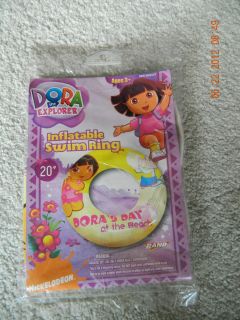 New Dora The Explorer 20 Swim Ring Tube Toy Pool Float 3 Inflatable 