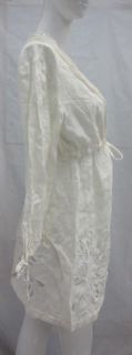 Diane Von Furstenberg Lace Linen Swim Dress Size M