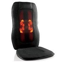 The Sharper Image Swedish Heated Back Massage Chair Cushion
