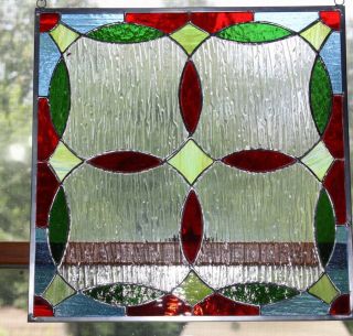 Circle of Color Stained Glass Window Panel