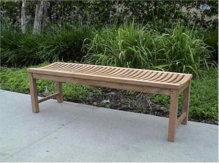   Teak Outdoor Garden Patio Furniture Casablanca 48 Inch Backless Bench