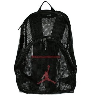 Nike Air Jordan Mesh Backpack Black Varsity Red Summer