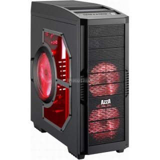 Azza Csaz 1000R Solano 1000 ATX Full Tower Gaming Case Red
