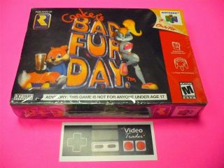 Conkers Bad Fur Day BFD Nintendo 64 New Factory SEALED Complete N64 