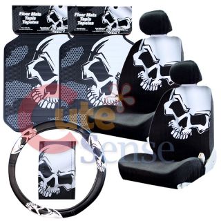   Car Seat Cover Auto Accesories Set Mat Steering Wheel Cover 1