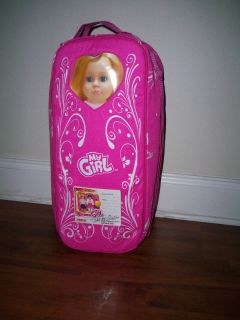 18 Doll Baby Carry Case Carrying Carrier Pink Fits American Girl Doll 