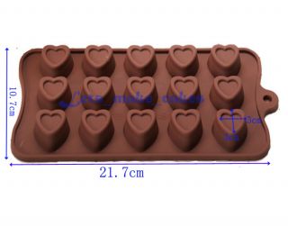 Heart Baking Silicone Mould Bakeware Chocolate Cake Cookie Muffin 
