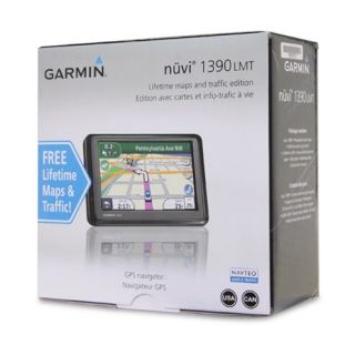 Garmin 1390LMT Automobile Portable GPS Navigator Retail Package New 