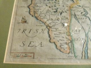 Antique Coloured Generall Mappe Richard Blome 1672 Cumberland Map 25 