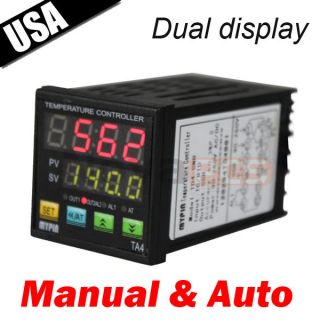   Digital F C PID Temperature Controller SSR Output Manual Auto
