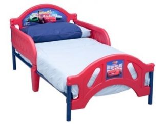   Toddler Bed Frame Boys Red Blue Kids Childs Size 2 Safety Rails Crib
