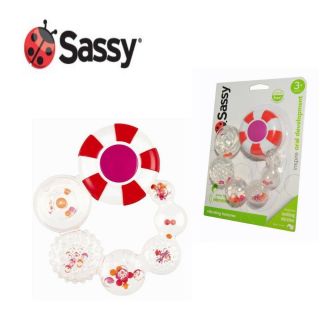 Sassy Baby Vibrating Teething Ring Textures and Rattles Teether