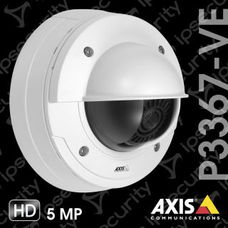 Axis Camera P3367 ve 5MP HDTV Day Night Dome Cam 0407 001 New 2012 