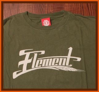 Element Skateboards & Clothing Bam Margera Wheat Logo Green Medium 