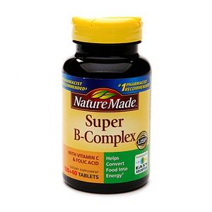 Nature Made Vitamin Super B Complex Vitamin C 140 Tablets Exp 08 2014 
