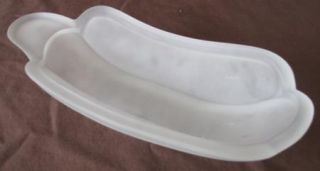 banana split serving dish frosted glass individual description frosted 
