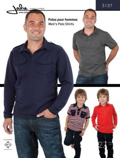 Jalie 3137 Mens & Boys Polo Shirt Sewing Pattern in 27 Sizes