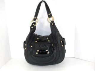 makowsky black copenhagen satchel handbag pre owned