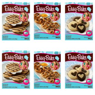 LOT 6 Hasbro Easy Bake Oven Snacks Mixes Sugar Cookies Pretzels Smores 